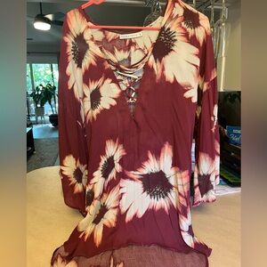 FLYNN SKYE FLOWER TUNIC DRESS